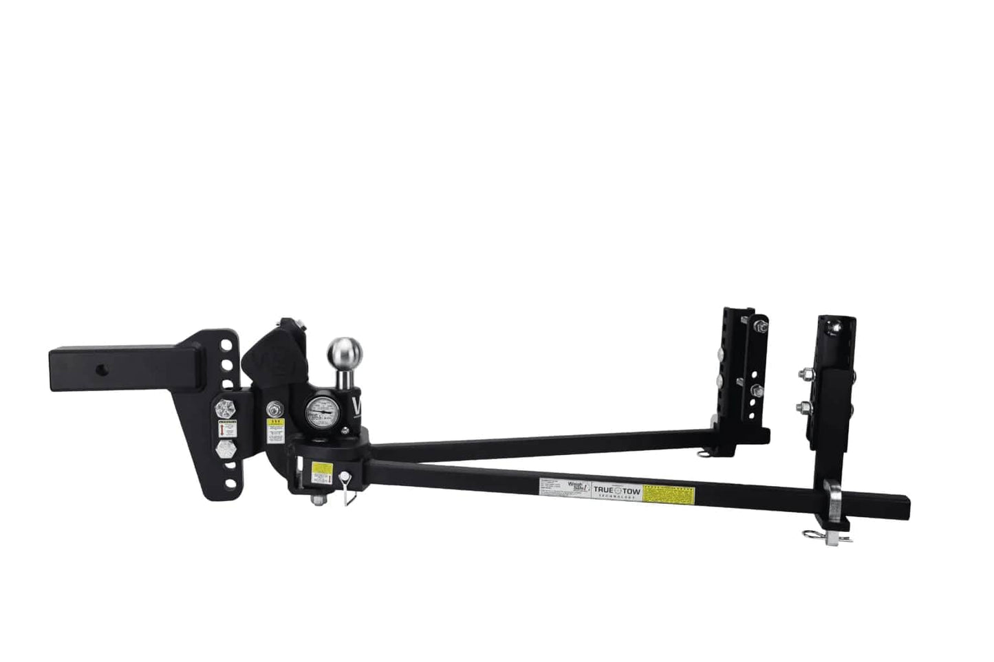 Weigh Safe True Tow Middleweight - Weight Distribution Hitch - Ball Mount Hitch with Anti-Sway Technology - 4" Drop, 2.5" Shank, 8,500-lb Towing Capacity & 1-Piece Lock