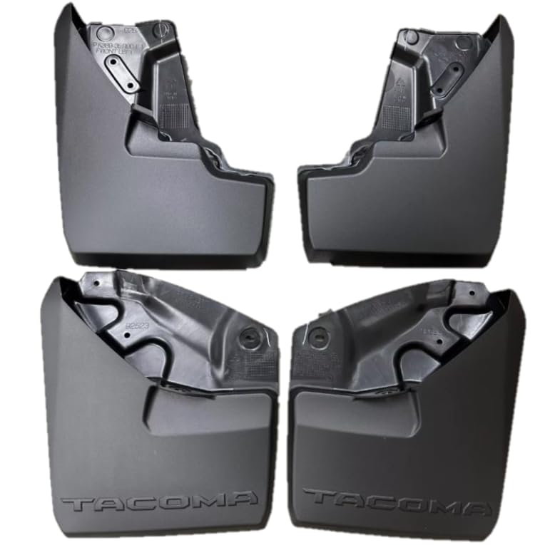 Genuine Toyota 2024+ Tacoma Mudguard Kit, Black, 4-Piece Set, Driver and Passenger Side, PK389-35R00-P1