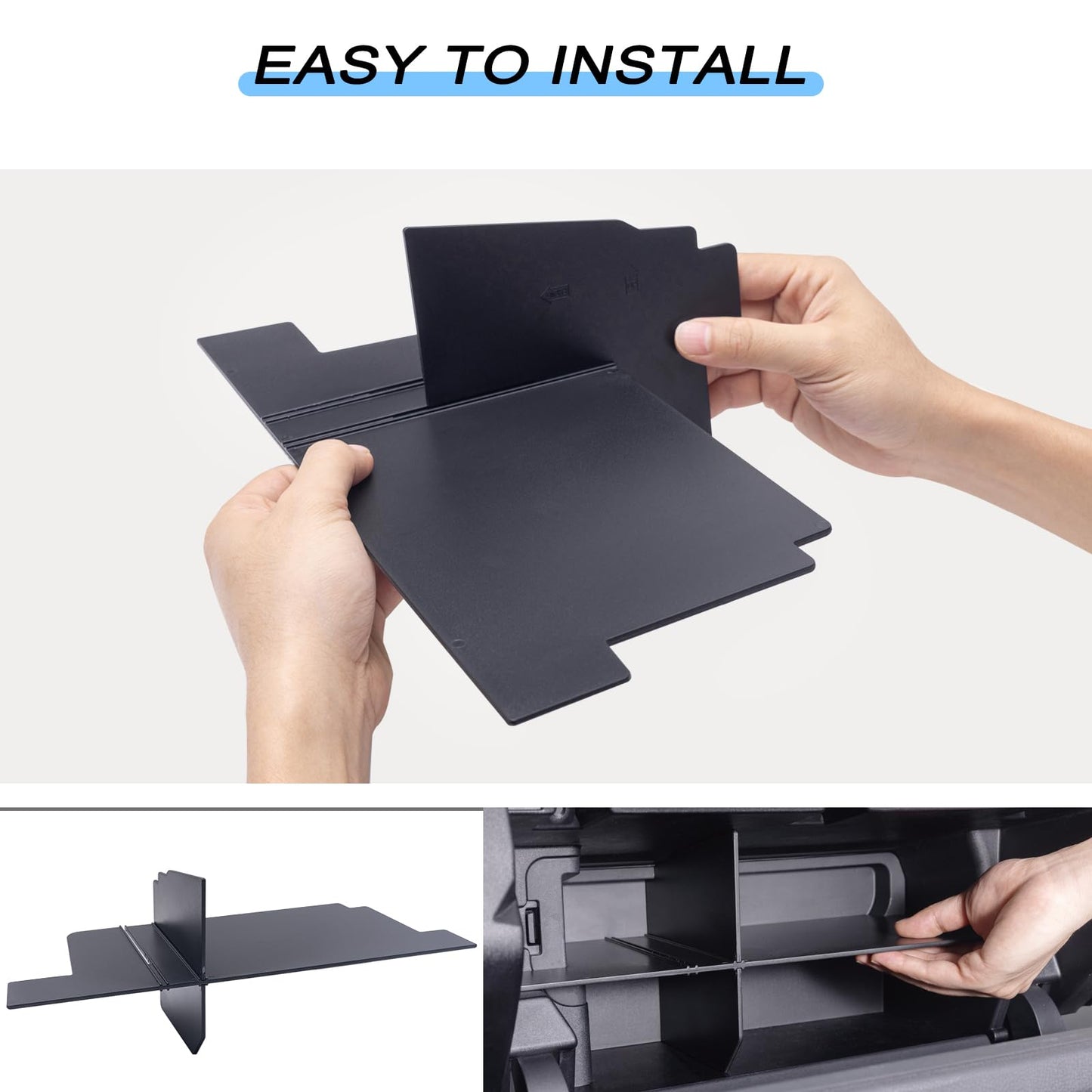 JKCOVER Glove Box Organizer Compatible with 2024 2025 Toyota Tacoma(4th Gen Tacoma) Glove Box Compartment Insert Storage Divider Accessories (Patent Design