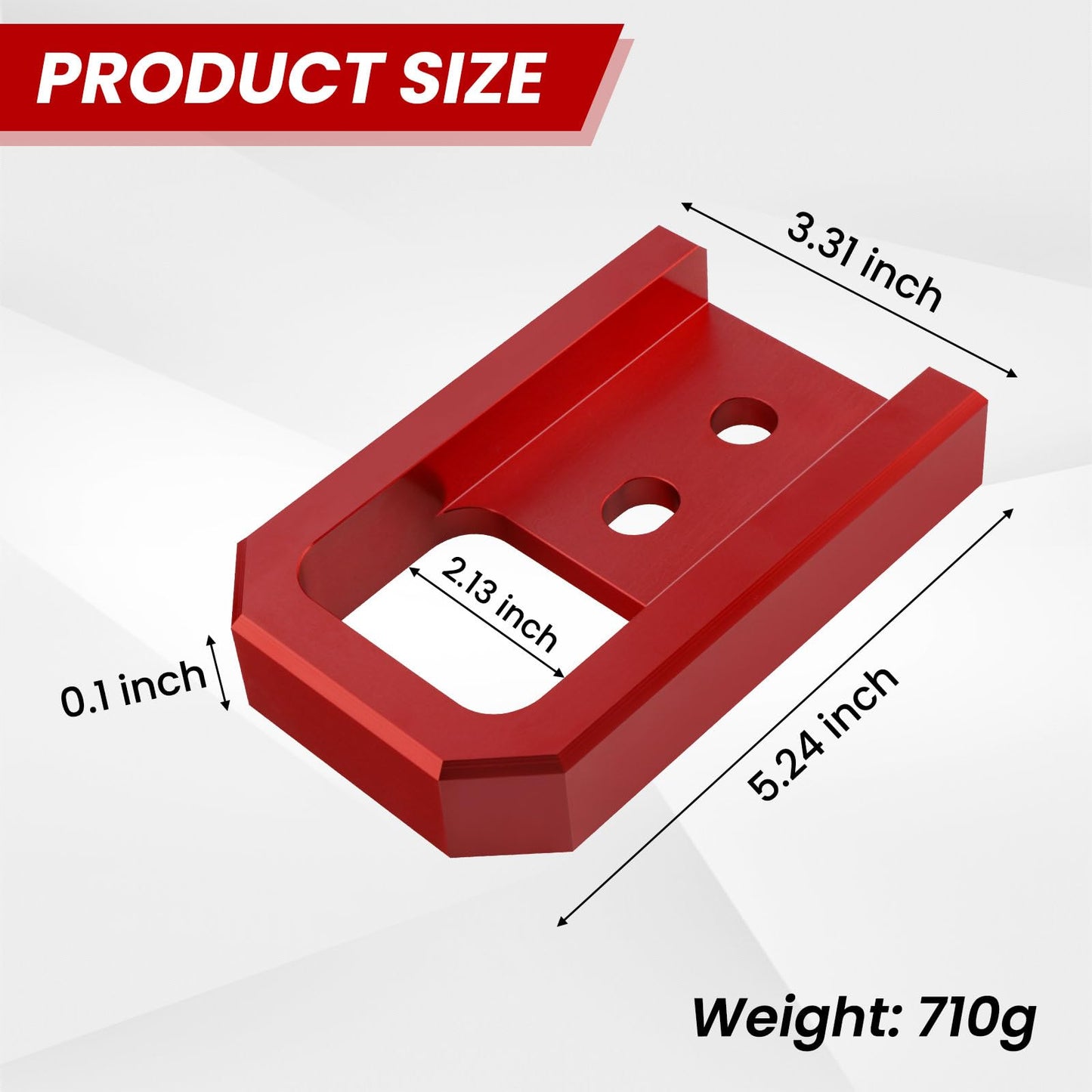 TECHPICCO Tow Hooks for Tacoma 2024-2026/4Runner 2025-2026, Car Tow Hooks Compatible with Toyota Tacoma 2024-2026 4Runner 2025-2026 (Red)