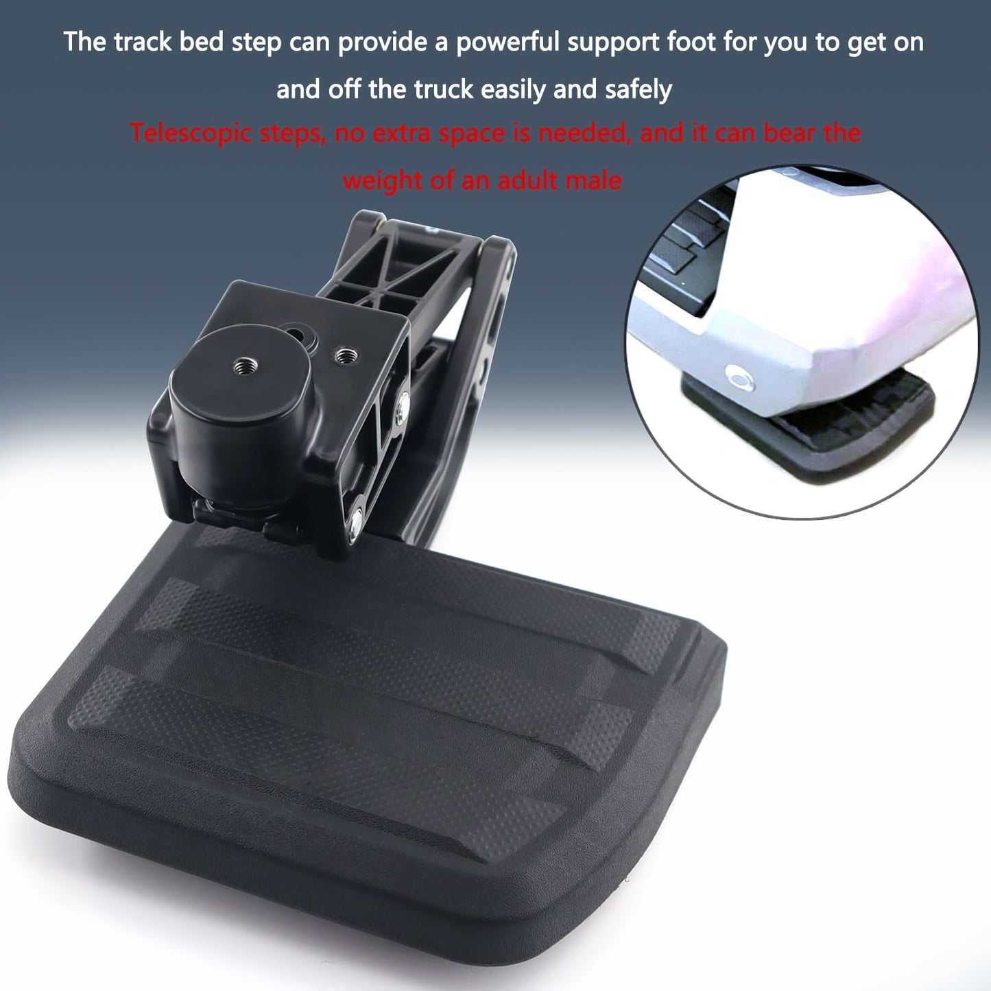 Rear Bed Step Tailgate Bedstep Compatible with Toyota Tacoma 2024 2025, Folding Truck Step Retractable Bumper Tailgate Step Replace pt392-35920