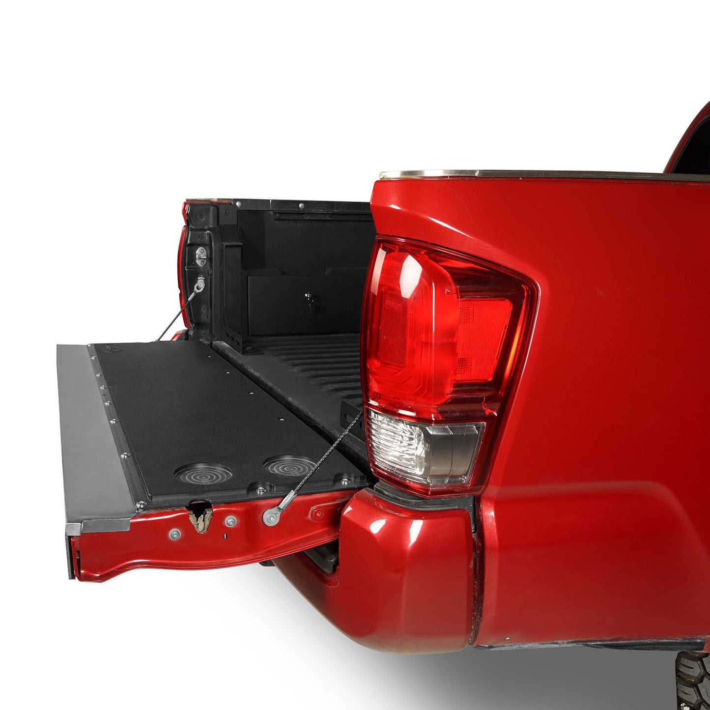 Hooke Road Tacoma Flat Tailgate Cover Panel Table Plate Pad for 2005-2023 Toyota Tacoma 2nd 3rd Gen, Tail Gate Camping Cutting Board - Black