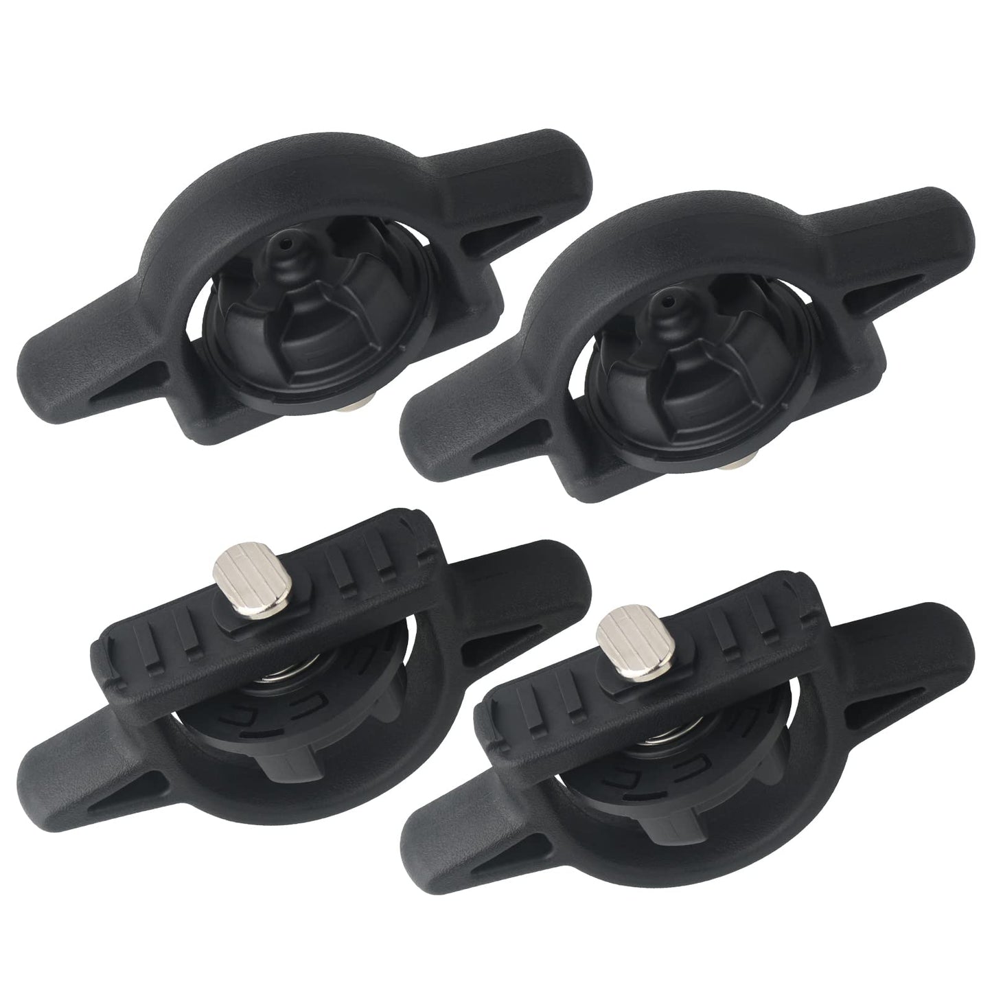 APPERFiT Bed Cleat Tie Down Anchor for Truck Bed Rail System 4pcs Compatible with 2005-2024 Toyota Tacoma Tundra Cargo Bed Accessories Parts PT278-35160 Striker Luggage Holders