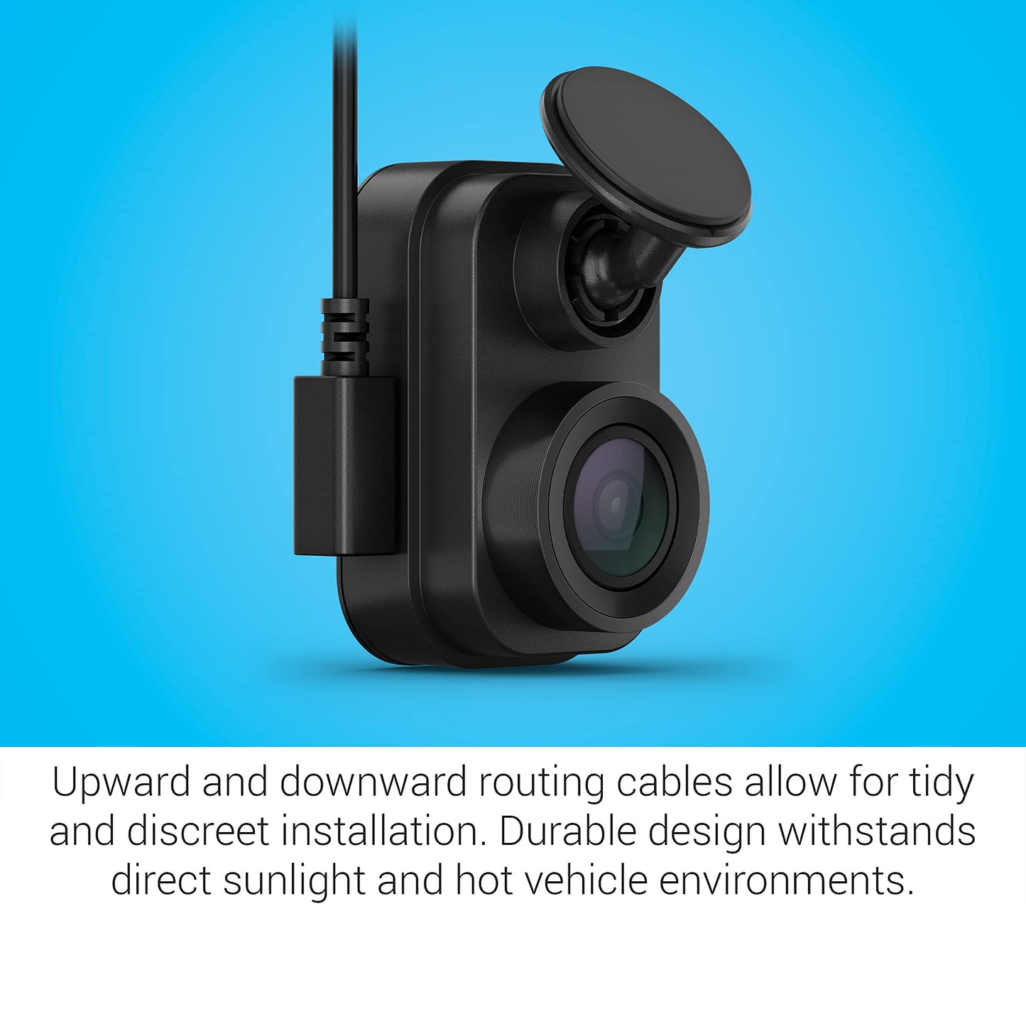 Garmin Dash Cam Mini 2, 1080p, 140-degree FOV, Incident Detection Recording and Signature Series Cloth