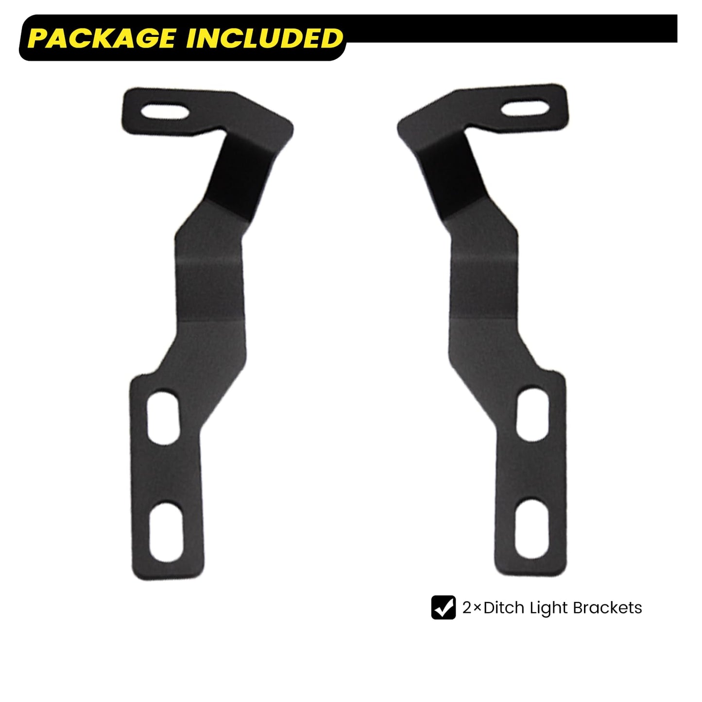 Hood Hinge Ditch Light Mount Brackets for Toyota Tacoma 2016-2021 3rd Gen Auxiliary Offroad Pod Work Light,Toyota Tacoma Hood Mount Brackets Kit-Black.
