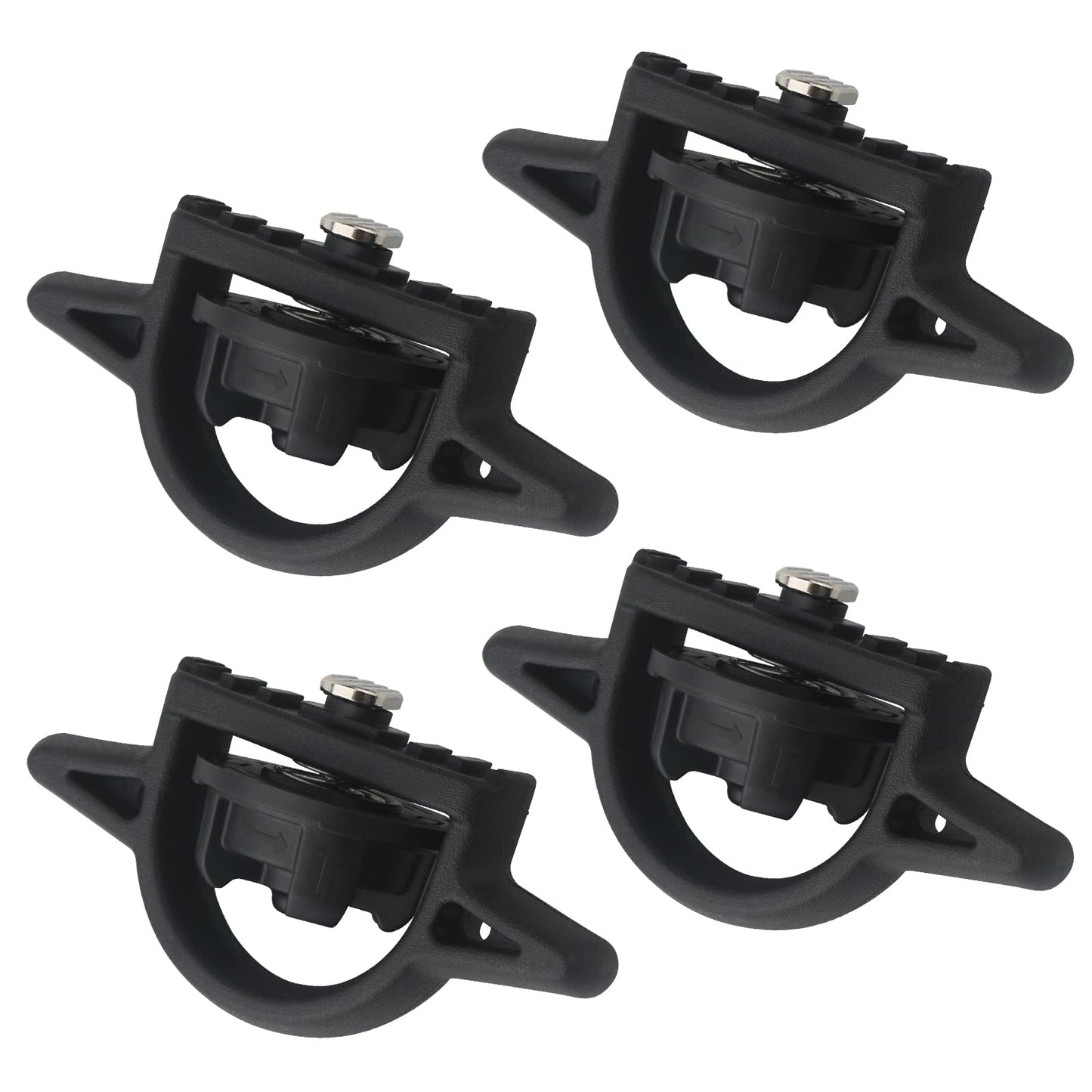 APPERFiT Bed Cleat Tie Down Anchor for Truck Bed Rail System 4pcs Compatible with 2005-2024 Toyota Tacoma Tundra Cargo Bed Accessories Parts PT278-35160 Striker Luggage Holders