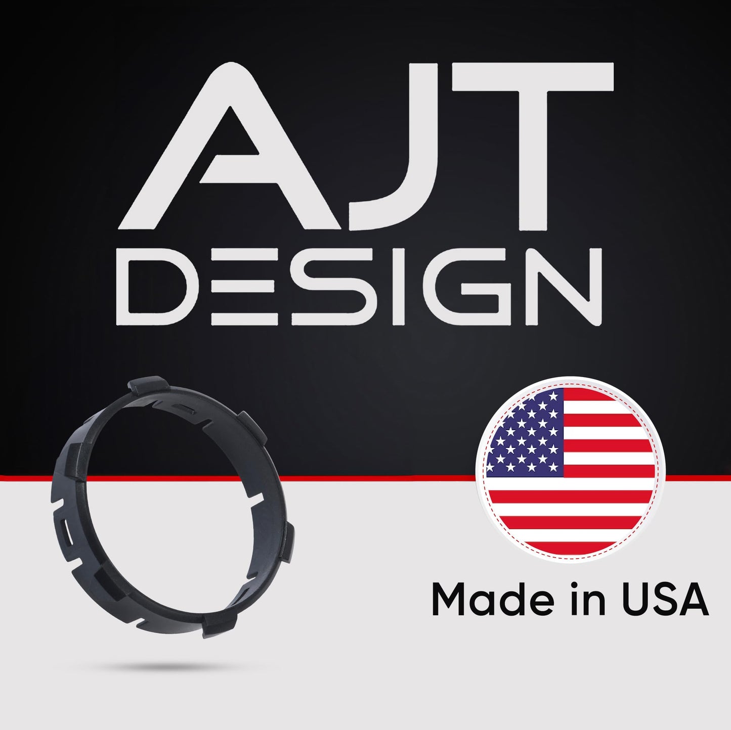 AJT Design Climate Knob Rings Compatible with Toyota Tacoma 2016-2023 (3rd Gen Tacoma Dual Zone), 3-Pack | High-Strength ABS Replacement Trim Rings | Perfect Fit & Easy Install | Made in USA - Black