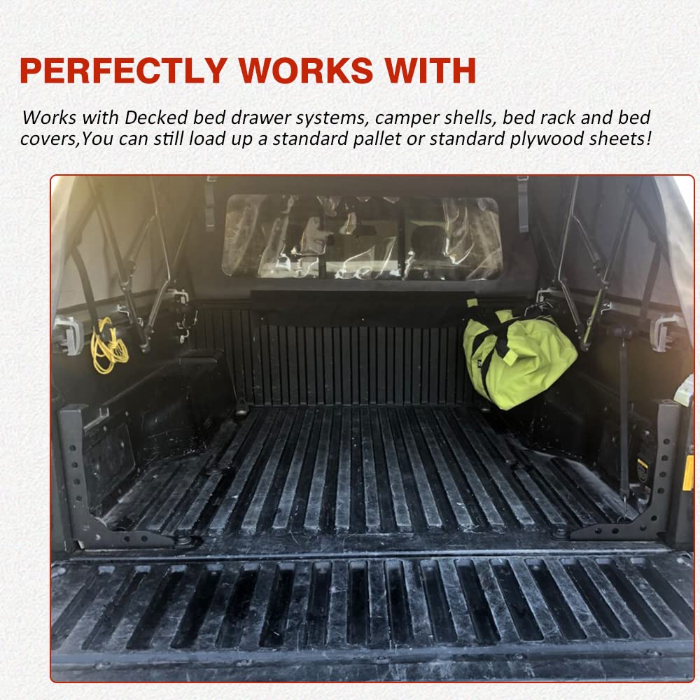 NORTHYUN Tacoma Bed Channel Stiffener Rear Bed Channel Support Bracket Compatible with 2005-2023 Toyota Tacoma