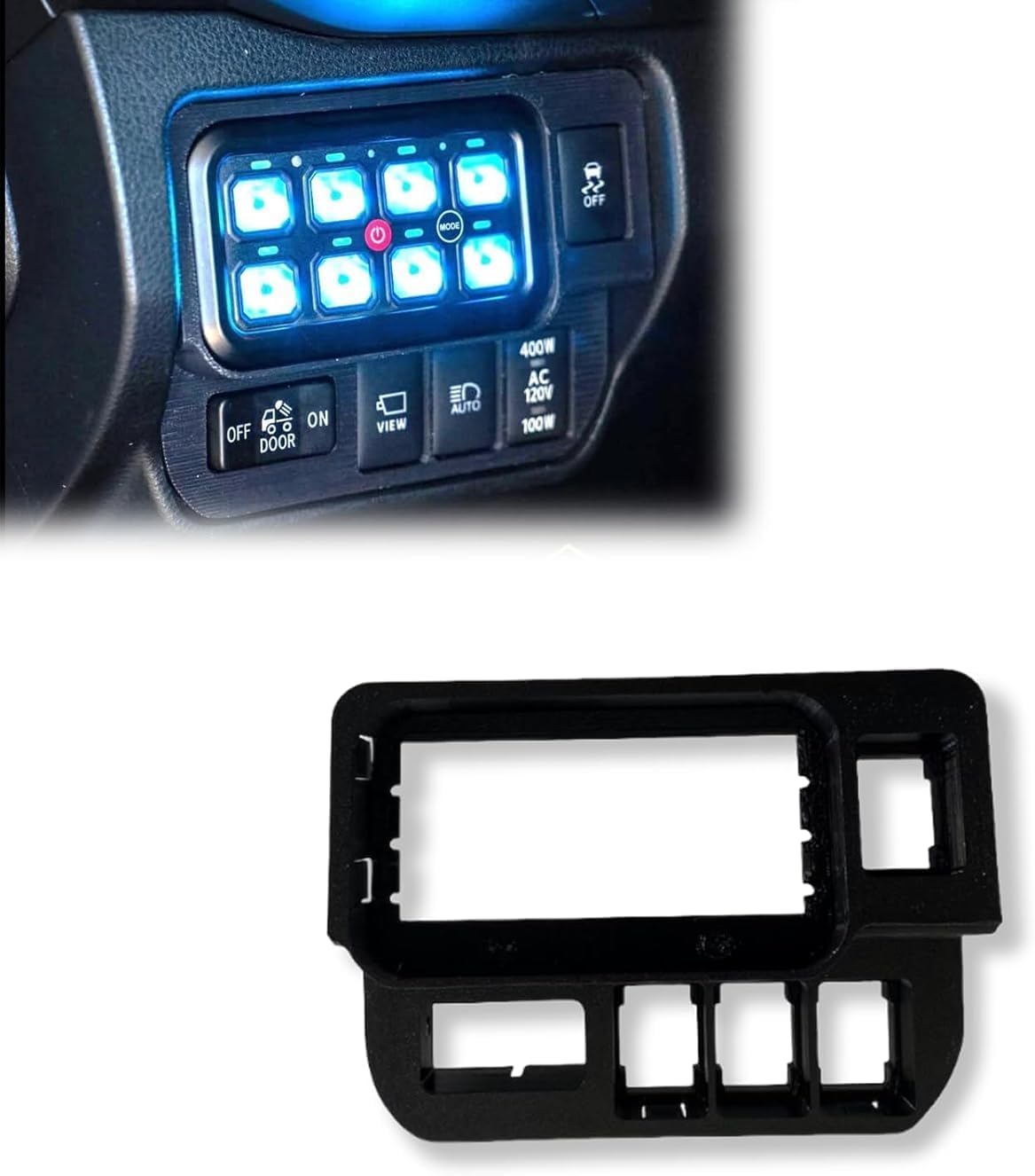 Switch Panel Mount for Tacoma 3rd Gen - Left Dash Mount Panel for Auxbeam