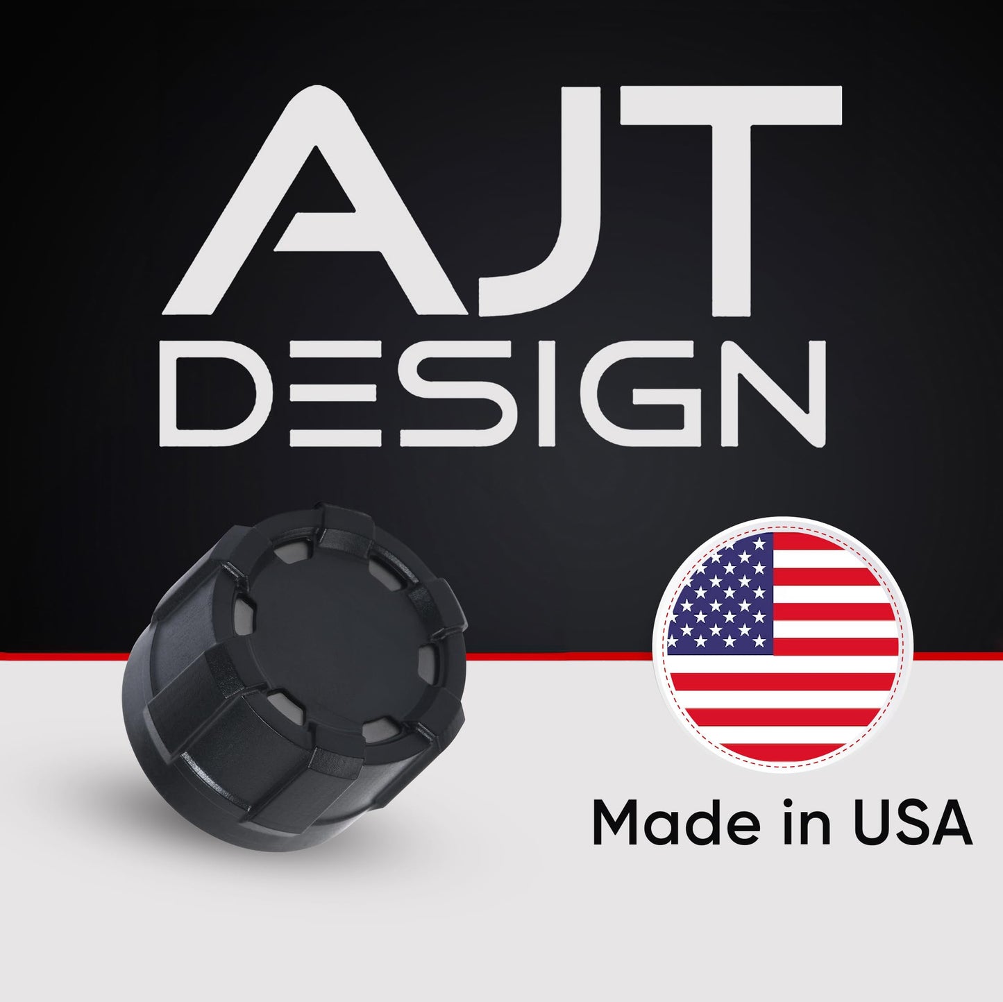 AJT Design Radio Knobs Replacement for Toyota Tacoma V1 (2020-2023) | Set of 2 Knobs | Matte Black Finish | 3rd Gen Tacoma Accessories | Durable ABS Plastic | Easy Press-On Installation | Made in USA