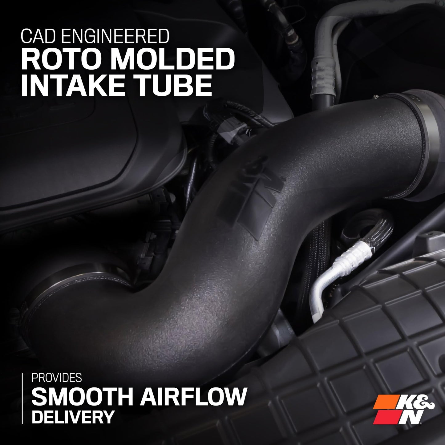K&N Cold Air Intake System: High-Flow Air Filter, Increase Performance & Towing: Compatible with 2024-2025 Toyota: Land Crusier, Tacoma, 63-9043