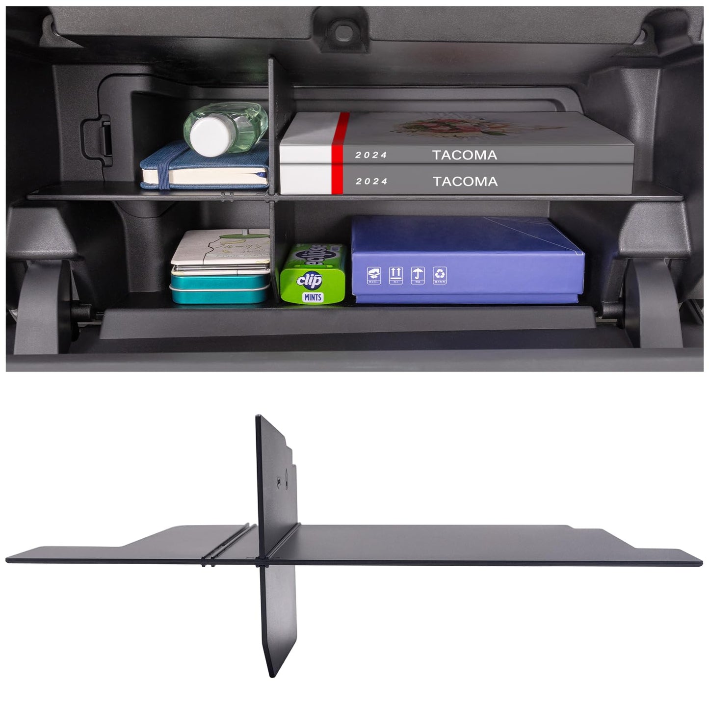 JKCOVER Glove Box Organizer Compatible with 2024 2025 Toyota Tacoma(4th Gen Tacoma) Glove Box Compartment Insert Storage Divider Accessories (Patent Design