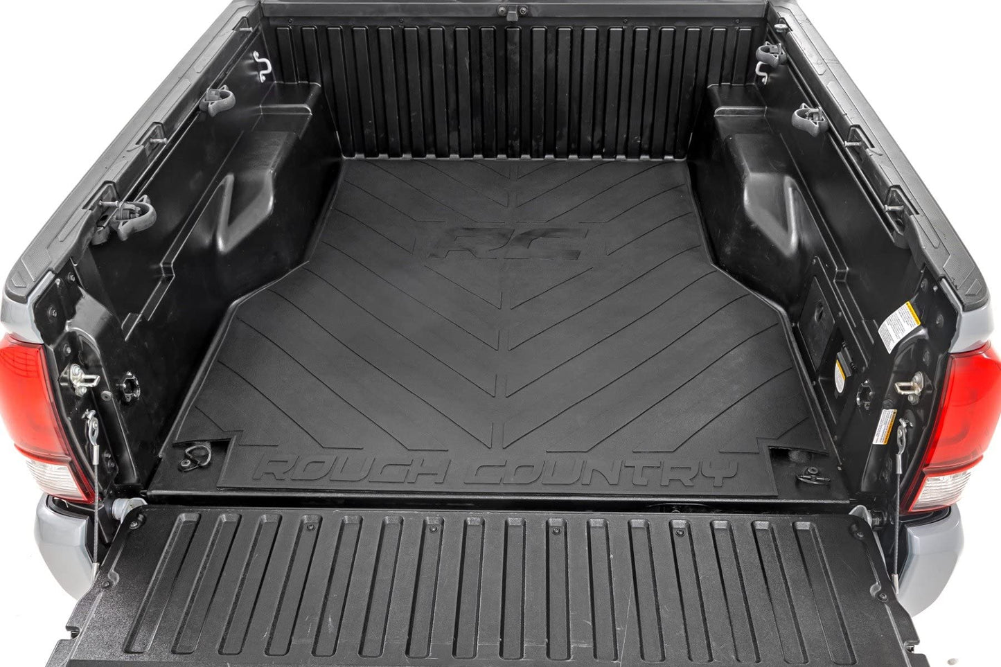 Rough Country Rubber Bed Mat for Toyota Tacoma (2005-2023) - Heavy-Duty 3/8" Thick Rubber Cargo-Bed Liner with Non-Skid Surface, Fits 5' Truck Bed (60")