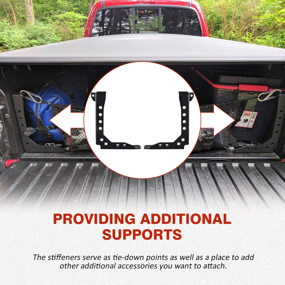 NORTHYUN Tacoma Bed Channel Stiffener Rear Bed Channel Support Bracket Compatible with 2005-2023 Toyota Tacoma