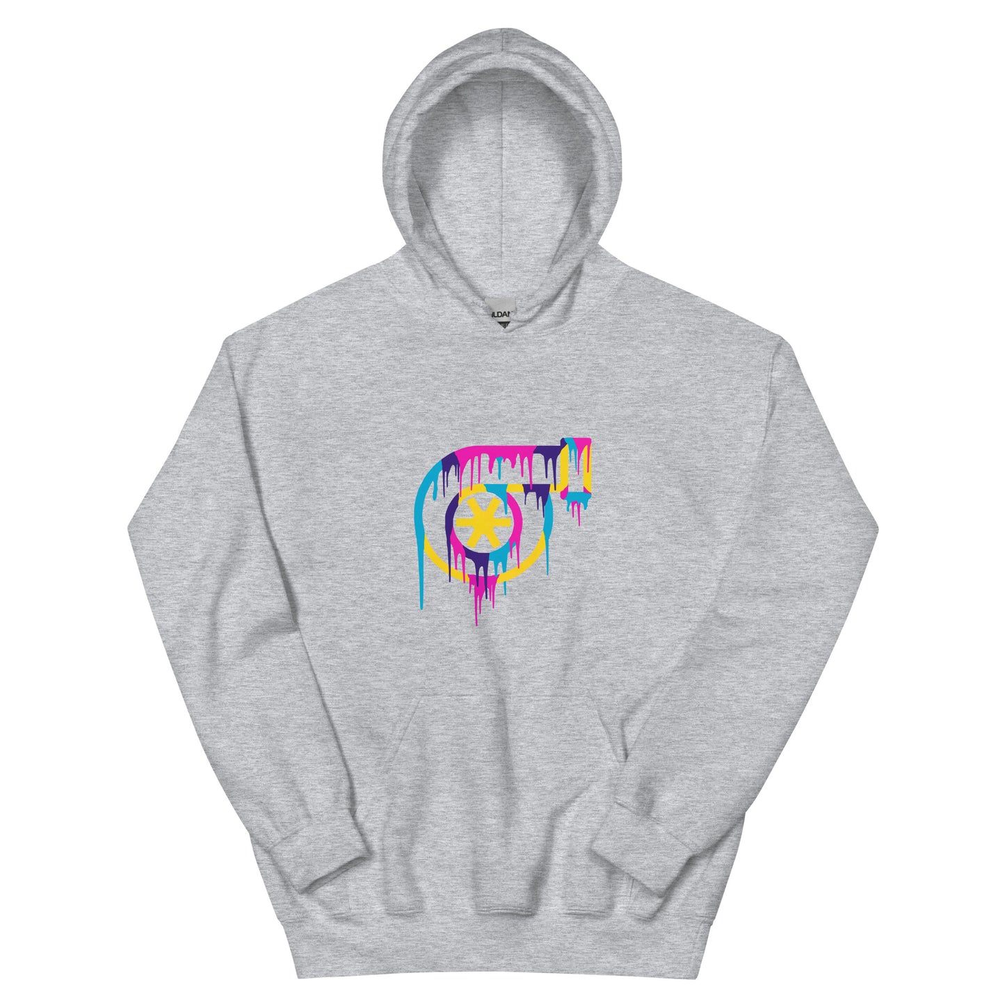 Unisex Hoodie - Paint Drip Turbo