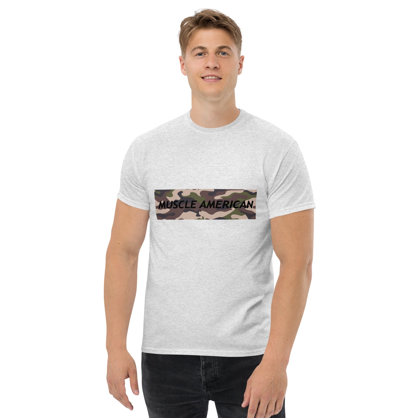 Men's Classic Tee - Muscle American Camo