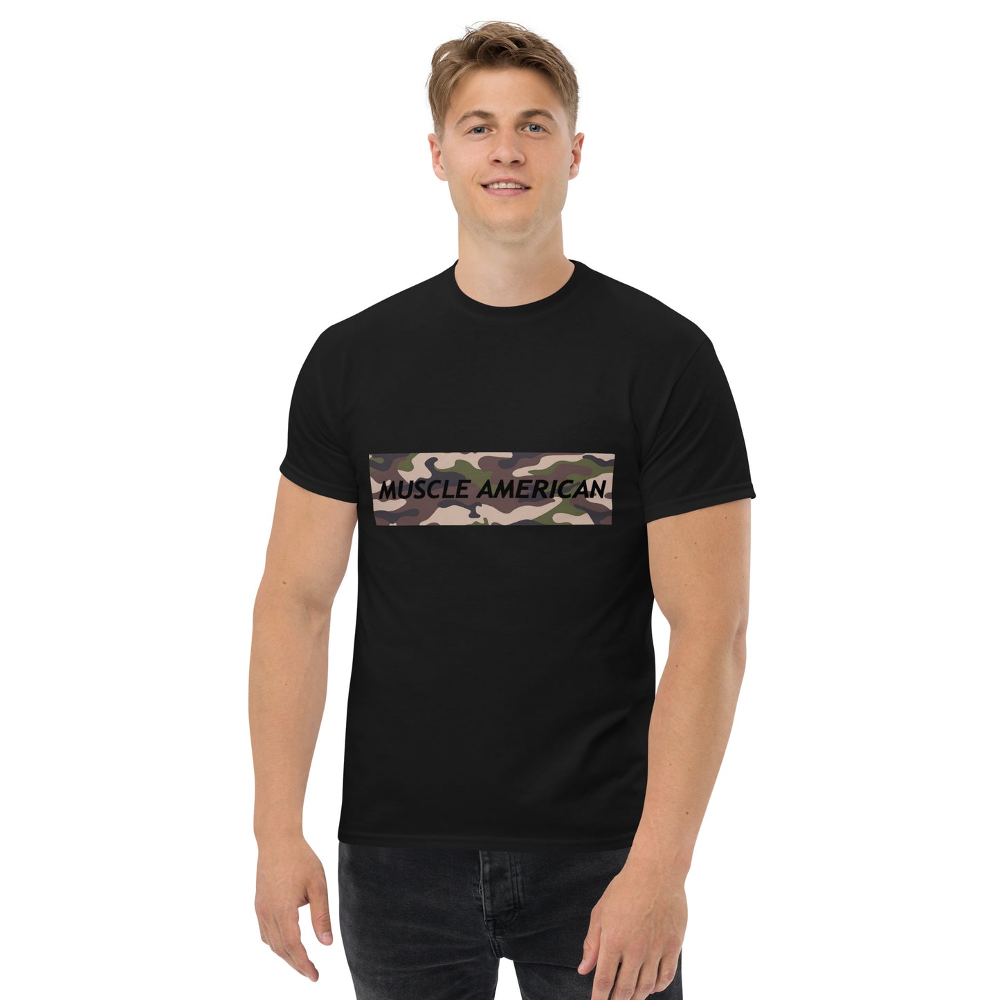 Men's Classic Tee - Muscle American Camo