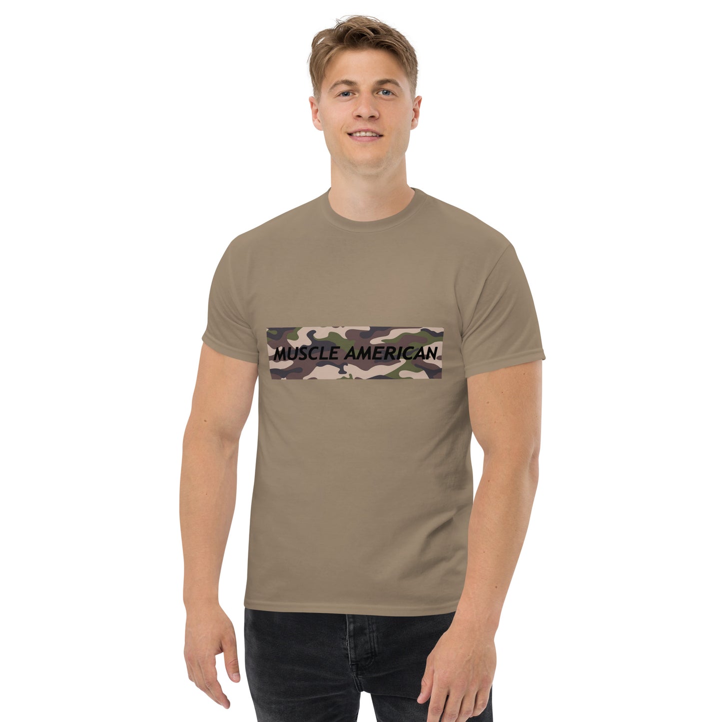 Men's Classic Tee - Muscle American Camo