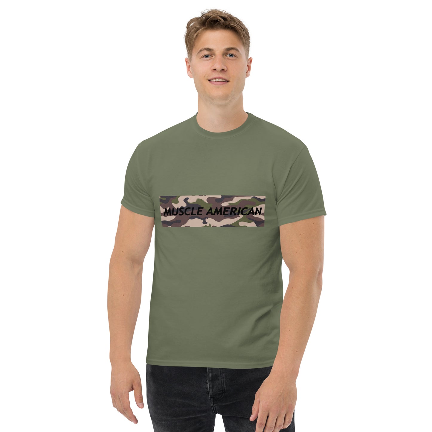 Men's Classic Tee - Muscle American Camo