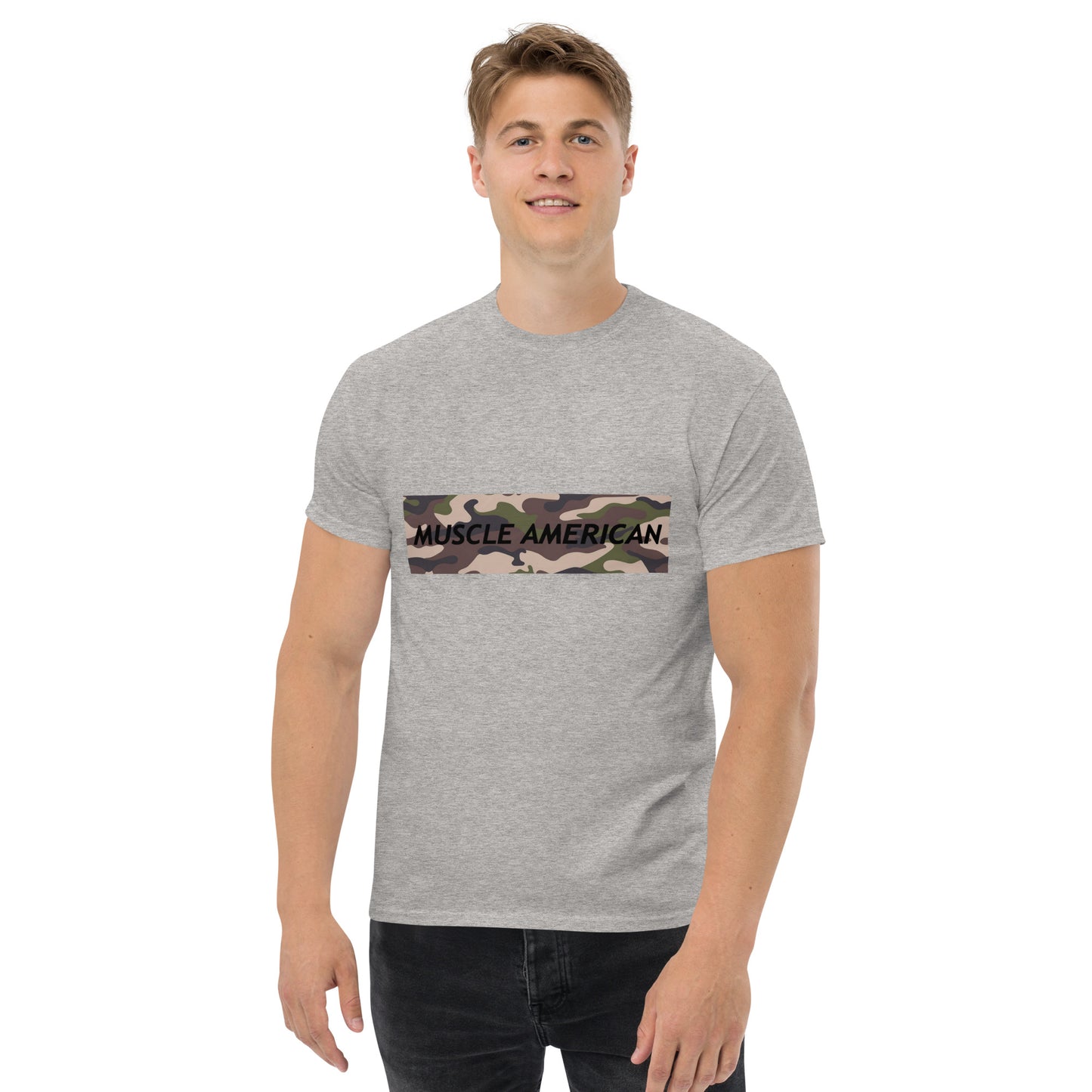 Men's Classic Tee - Muscle American Camo