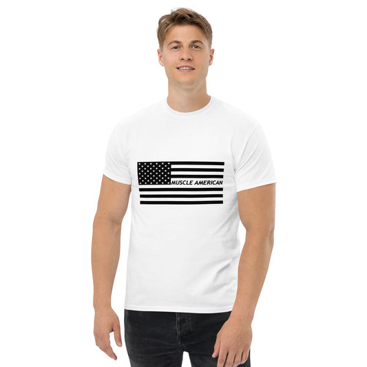 Men's Classic Tee - Black American Flag