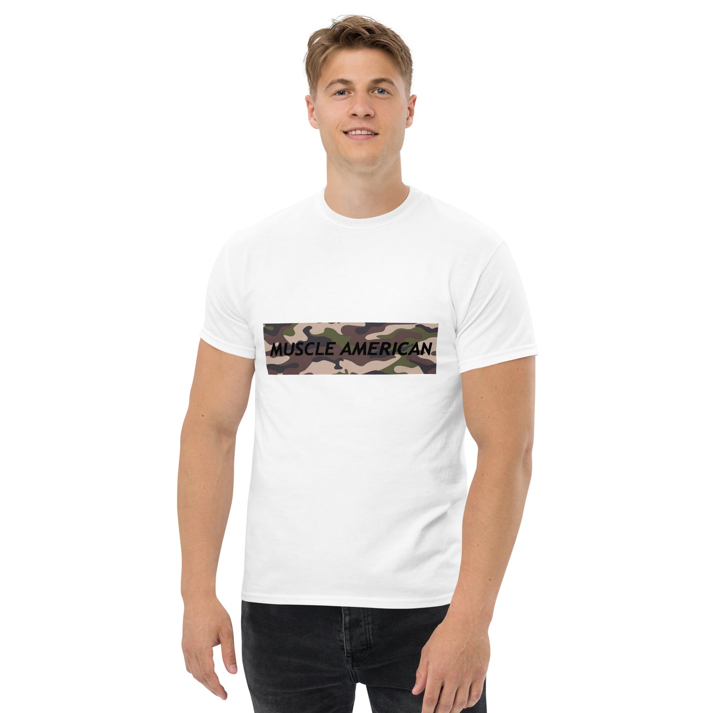 Men's Classic Tee - Muscle American Camo