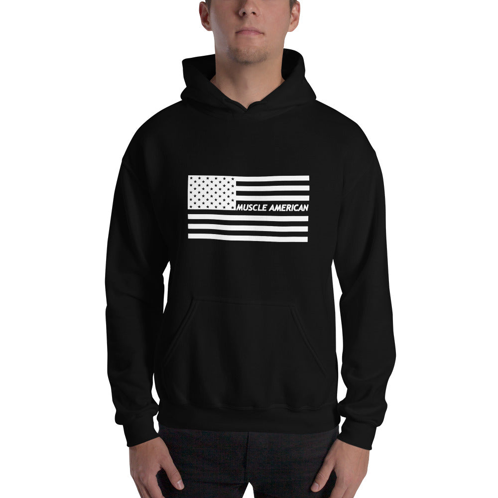 Unisex Hoodie - White American Flag