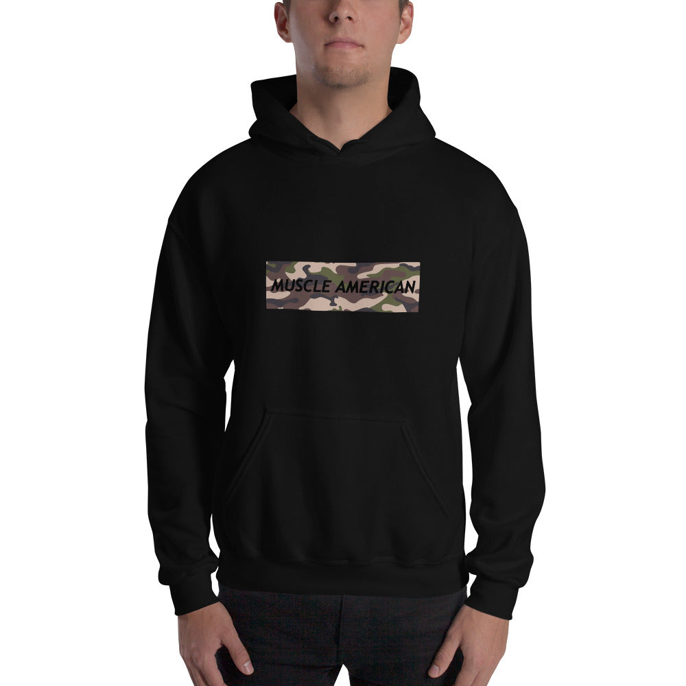 Unisex Hoodie - Muscle American Camo