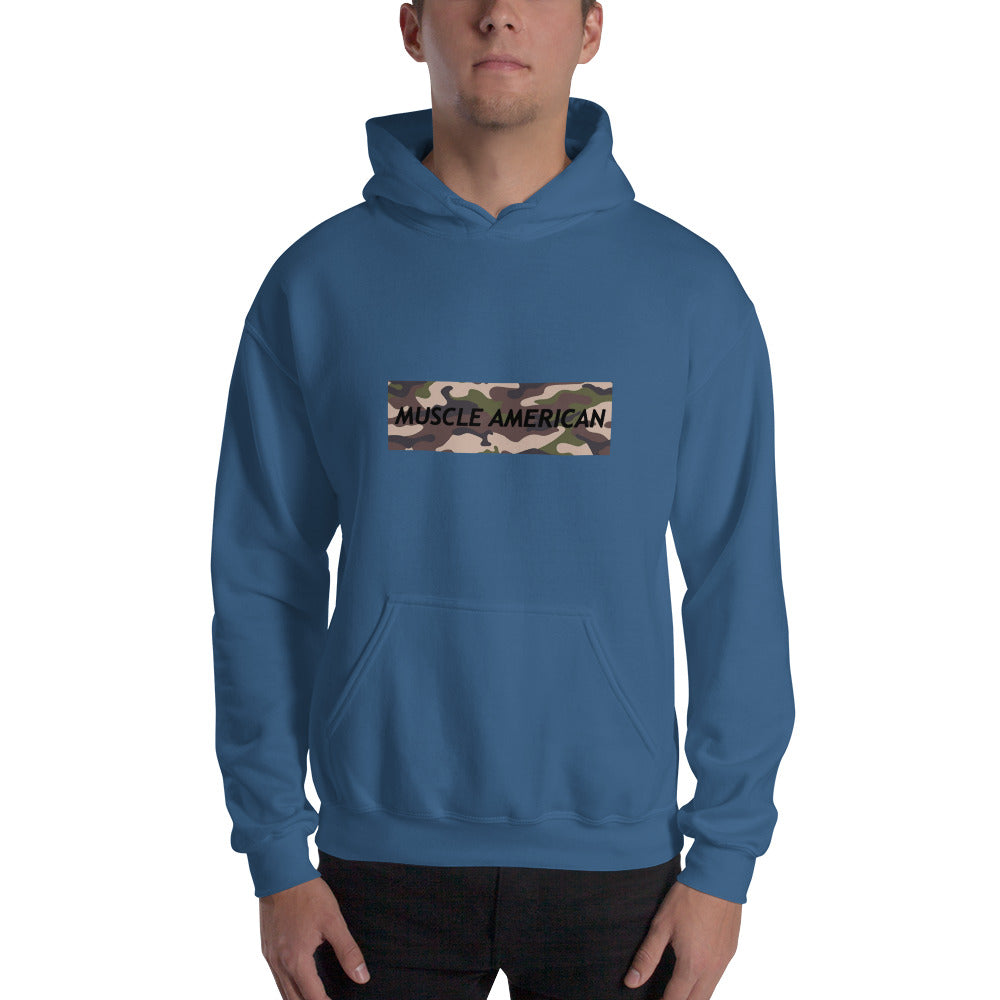 Unisex Hoodie - Muscle American Camo