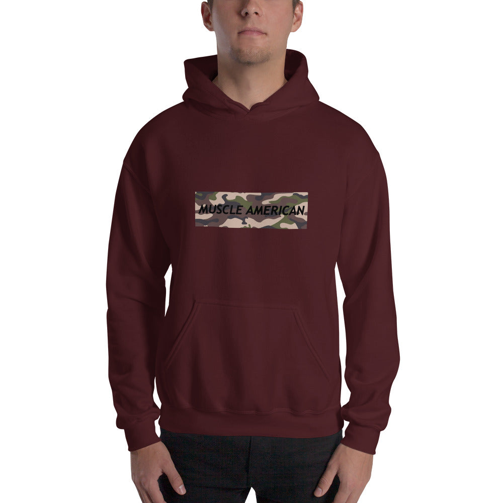 Unisex Hoodie - Muscle American Camo