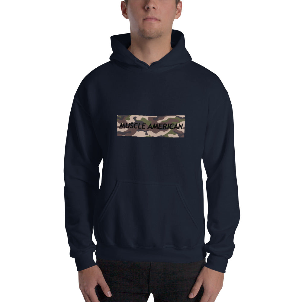 Unisex Hoodie - Muscle American Camo