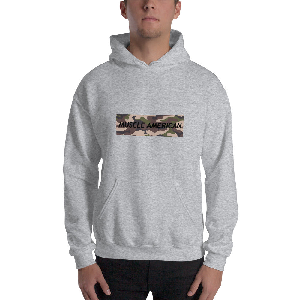 Unisex Hoodie - Muscle American Camo