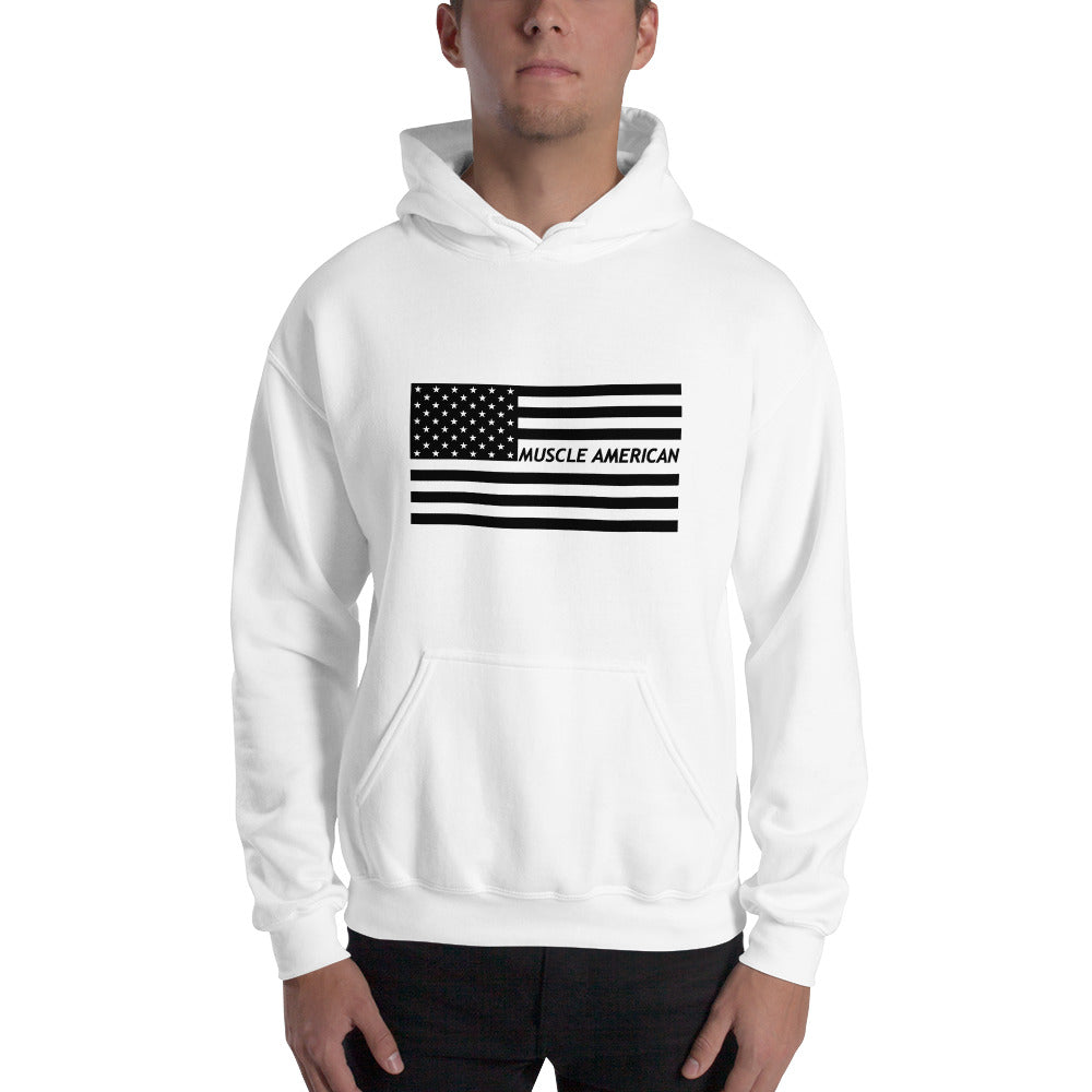 Unisex Hoodie - Black American Flag